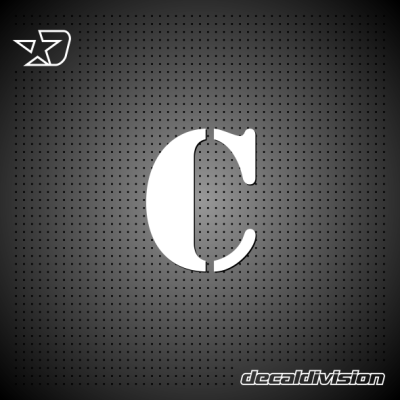 Vinyl Letter C - STENCIL